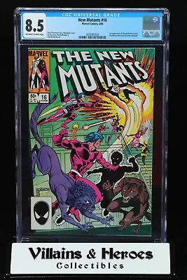 Buy New Mutants #16 ~ CGC 8.5 ~ 1st Thunderbird II, Becomes Warpath ~ Marvel (1984) • 23.71£
