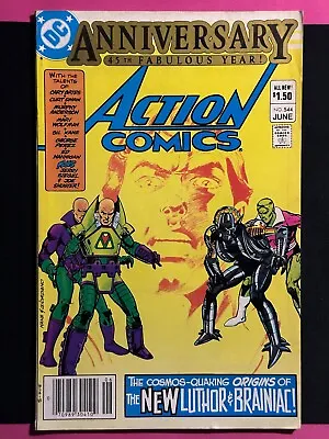 Buy DC Action Comics 544 45th Anniversary Issue New Luthor Battlesuit Newsstand • 5.62£