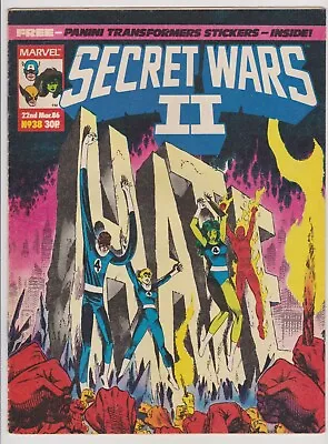 Buy Secret Wars II #38 1986 F/VF Marvel UK • 4.50£