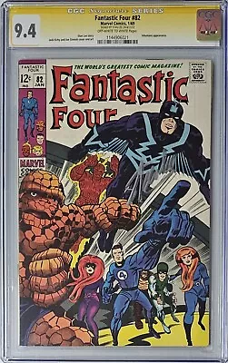Buy Fantastic Four #82 CGC 9.4 Marvel Comics 1969 Signed By Stan Lee Inhumans App • 948.73£