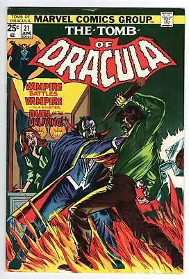Buy Tomb Of Dracula #21 Featuring Blade, Very Fine Condition • 26.88£