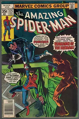 Buy Amazing Spider-Man 175  Punisher!  Death Of The Hitman!  Fine  1977 Marvel Comic • 13.55£