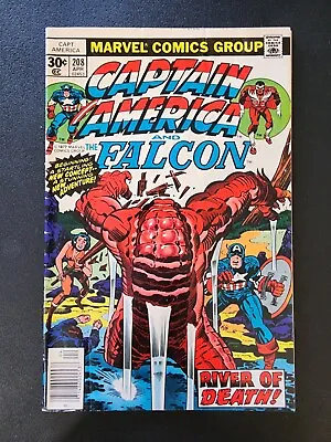 Buy Marvel Comics Captain America #208 April 1977 Jack Kirby 1st Arnim Zola Cameo • 7.11£