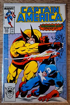 Buy Captain America #330 (1987) Copper Age-Marvel Comics Listing #234 To #379 VF+ • 4.79£