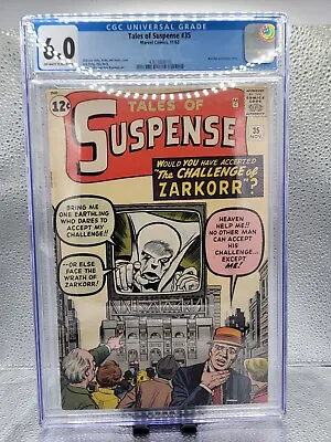 Buy Tales Of Suspense #35 Watcher Prototype Story! 11/62 CGC 6.0 Off-White Pages! • 177.38£