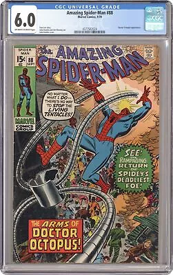 Buy Amazing Spider-Man #88 CGC 6.0 1970 4377562024 • 83.95£