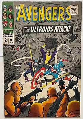 Buy Avengers #36 -1966 -marvel Comics **1st App. The Ultroids** • 9.56£