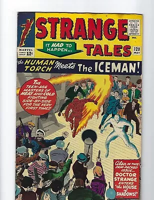 Buy Strange Tales #120 - Rare Vf 8.0 - Ff X-over  Kirby Ayers -1964 - Low $89 Bin ! • 70.36£
