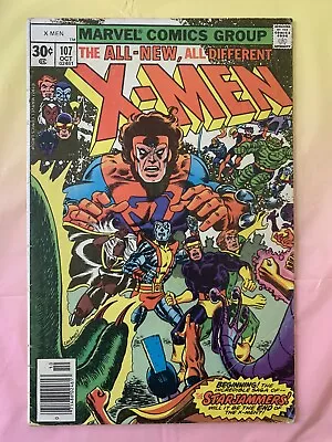 Buy Uncanny X-men #107 1st Starjammers Chris Claremont 5.0-6.0 Needs Cleaning • 56.03£
