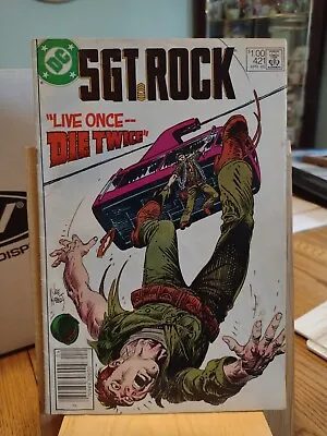 Buy Dc Comics: Sgt. Rock #421   Live Once-- Die Twice     1988.  W4  • 7.11£