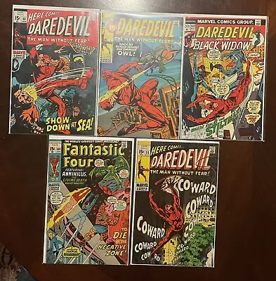 Buy Daredevil Lot 55, 60, 80, 102 & Fantastic Four 109 1st Chris Claremont Script • 39.64£
