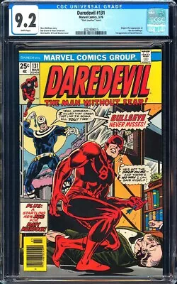 Buy Daredevil #131 CGC 9.2 (1976) 1st App. Bullseye & Origin~MARK JEWELERS~L@@K! • 3,166.31£