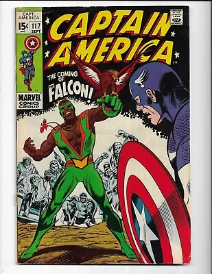 Buy Captain America 117 - Vg+ 4.5 - 1st Appearance Of The Falcon (1969) • 177.19£