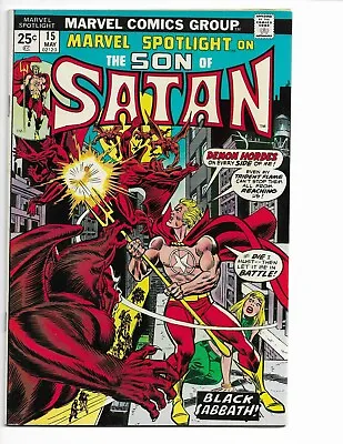 Buy Marvel Spotlight 15 - F/vf 7.0 - Damion Hellstromm - Son Of Satan (1974) • 11.86£