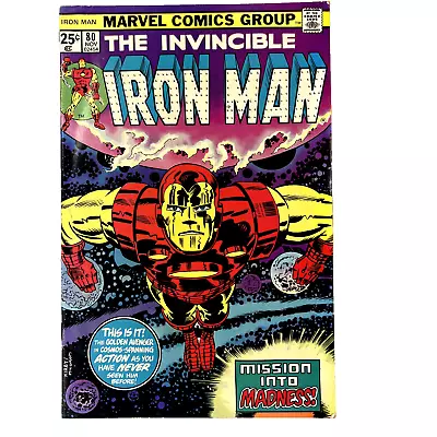 Buy IRON MAN Vol.1 #80 (1975) Mid-High Grade Bronze Age Marvel Comics Black Lama • 8.29£