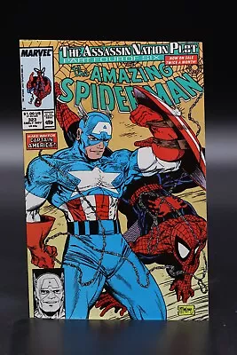 Buy Amazing Spider-Man (1963) #323 McFarlane Captain America Assassin Nation VF/NM • 8£