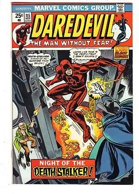 Buy Daredevil #115 (1974) - Grade 7.5 - Black Widow & Death-stalker - Hulk 181 Ad! • 79.06£