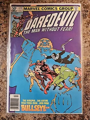 Buy Daredevil #172 Newsstand 1981 Frank Miller Bullseye & Kingpin Marvel Comic FN-VF • 15.04£