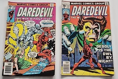 Buy Daredevil Marvel Comic Book Lot Of 2 - Daredevil # 138 & #145 Bronze Age Comics • 22.51£