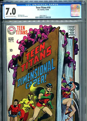 Buy Teen Titans #16 (DC Comics 1968) CGC Certified 7.0 • 120.05£