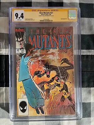 Buy New Mutants #27 CGC 9.4 WP SS Signed Bill Sienkiewicz Cover 1985 Marvel Comics • 118.12£