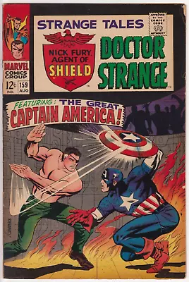 Buy Strange Tales #159, Marvel Comics 1967 VG+ 4.5 Origin Of Nick Fury Retold • 63.25£