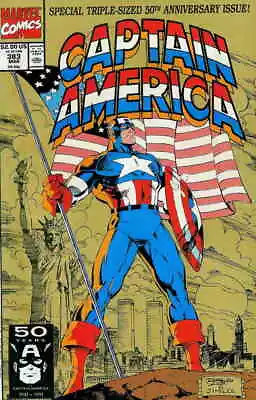 Buy Captain America (1st Series) #383 VF; Marvel | Jim Lee Ron Lim Cover - We Combin • 7.98£