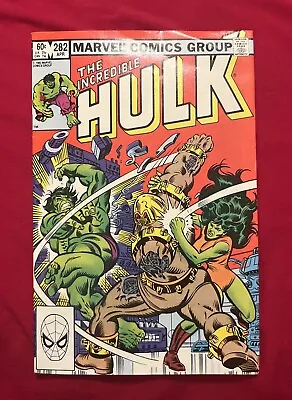 Buy Incredible Hulk # 282  💚 Very Good🔑  1st Hulk/She-Hulk Team-Up  1983 • 51.24£