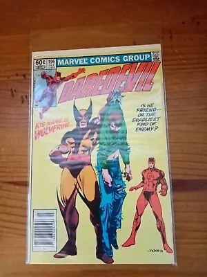 Buy Marvel Comics, Daredevil Vol 1, Issue 196, Wolverine App, Newstand Edition. Nm • 59.99£