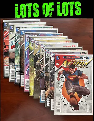 Buy DC New 52 Superman ACTION Comics Lot Of 32 ISSUES TOTAL Ranging From F To NM+ • 31.77£