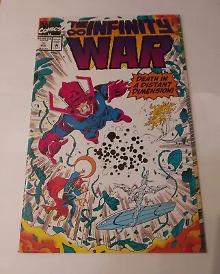 Buy Marvel Comics - THE INFINITY WAR - Death In A Dustant Dimension - Issue #3 1992 • 6.32£