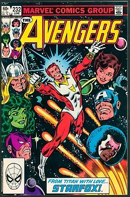 Buy Avengers 232 VF/NM 9.0 Starfox Joins Marvel 1983 • 31.73£