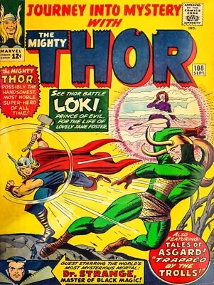 Buy Journey Into Mystery #108 - Thor Versus Loki New Sign: 18x24  USA STEEL XL Size • 84.32£