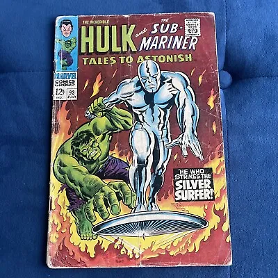 Buy TALES TO ASTONISH #93 1967 MARVEL Silver SURFER. Cent 🔑 • 49.99£