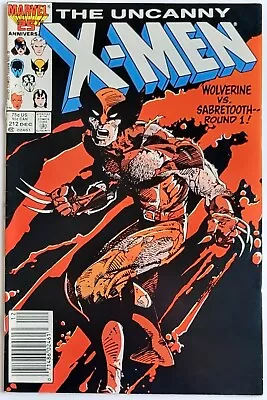 Buy Uncanny X-Men #212 Newsstand Var. (1986) Vintage Key 1st Wolverine V Sabretooth • 18.21£