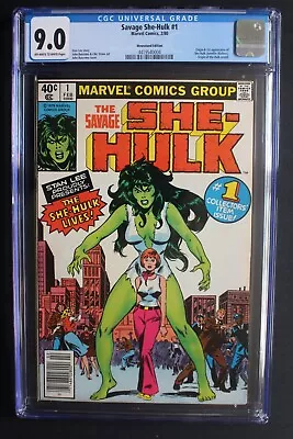 Buy Savage She-Hulk #1 Origin 1st Jennifer Walters 1980 GGA Marvel TV Series CGC 9.0 • 67.52£