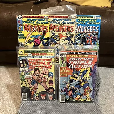 Buy AVENGERS: Marvel Triple Action, 5 Issues # 30, 43, 44, 46 & 47 Bundle • 7.50£