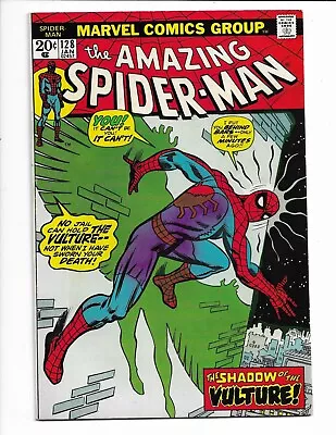 Buy Amazing Spider-man 128 - Vf- 7.5 - Vulture - Mary Jane Watson (1974) • 40.21£
