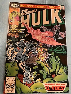 Buy Incredible Hulk #254 Comic Book KEY Issue First U-Foes VF/VF+ KEY ISSUE! • 19.99£