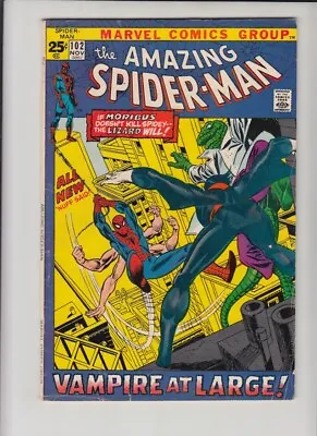 Buy Amazing Spider-man #102 Vg+ *origin Of Morbius!! • 27.98£
