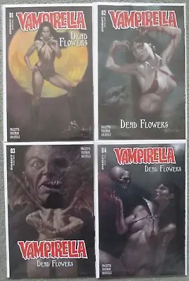Buy Vampirella  Dead Flowers  #1-4 Parrillo Cover Set..dynamite 2023 1st Print..nm • 24.99£