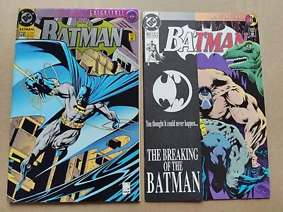 Buy Batman 497 VF/NM 500 FN (DC 1993) Knightfall Lot Of 2 1st Prints (2) • 7.93£