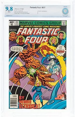 Buy Fantastic Four #217 NEWSSTAND CBCS 9.8 WP Dazzler Appearance (Marvel, 1980) Cgc • 181.91£