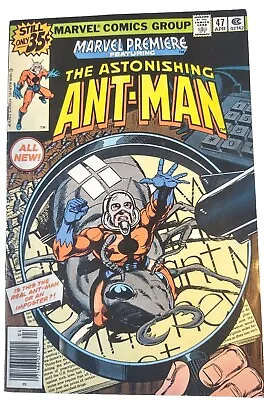 Buy Marvel Premiere #47 F- 1st App Scott Lang As Ant-Man 1979  • 55.34£