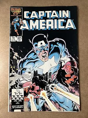 Buy Captain America Marvel Comic #321 FN ULTIMATUM Flag Smasher Mike Zeck Cover • 7.99£