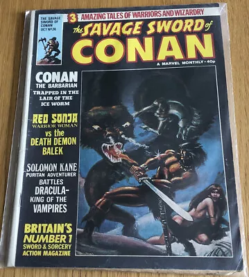 Buy The Savage Sword Of Conan #24 October 1979,Bagged • 6.97£
