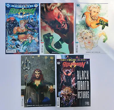 Buy DC Comics - Aquaman #1 #36 #37 #39 #50 Lot (2016) • 12.99£
