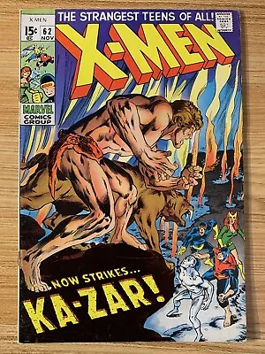 Buy Uncanny X-Men #62 (1969) (Nice Condition) 1st Team App. Savage Land Mutates • 51.45£