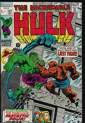Buy INCREDIBLE HULK (1968) #122 UK Price - Fantastic Four - Back Issue • 69.99£