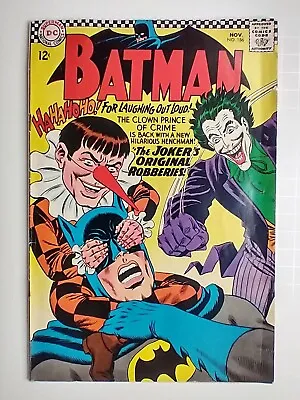 Buy DC Comics Batman #186 1st Appearance Gaggy The Clown; Murphy Anderson Cover • 112.59£